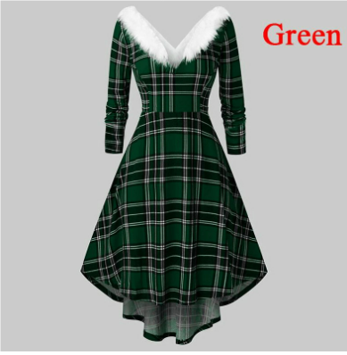 Adeliayabim | Damen Weihnachts Kleid | Schulterfrei