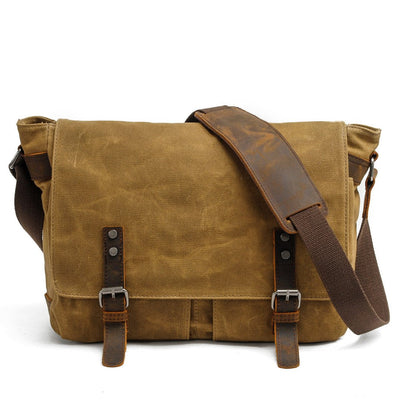 Robinam | Herren Leinwand Bote Tasche | Vintage