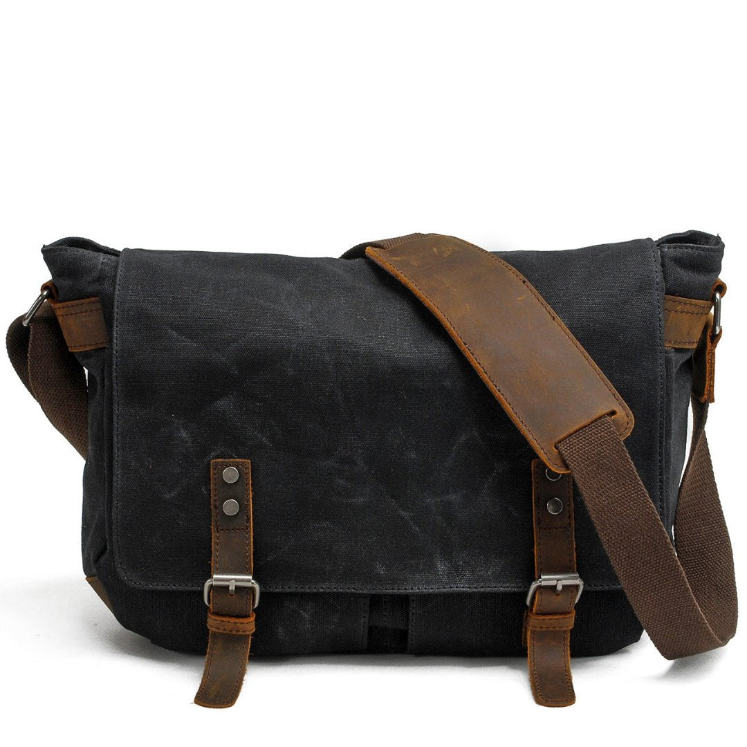 Robinam | Herren Leinwand Bote Tasche | Vintage