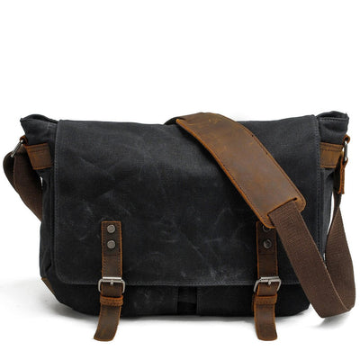 Robinam | Herren Leinwand Bote Tasche | Vintage