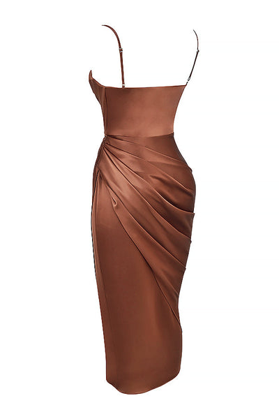 Baylor - Satin Balconnet Kleid Korsett