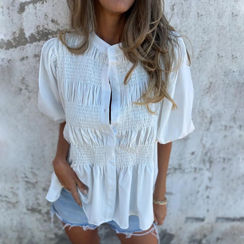 AUKJE - SCHICKE BLUSE IM IBIZA-STIL