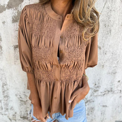 AUKJE - SCHICKE BLUSE IM IBIZA-STIL