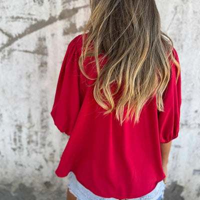 AUKJE - SCHICKE BLUSE IM IBIZA-STIL