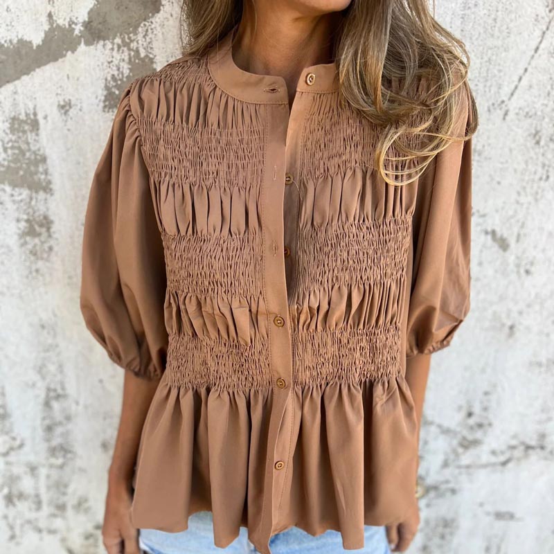 AUKJE - SCHICKE BLUSE IM IBIZA-STIL
