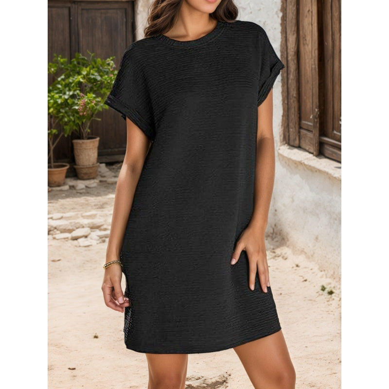 Whitney – Legeres Kleid Mit Rollärmeln Und Taschen
