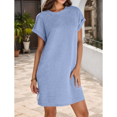 Whitney – Legeres Kleid Mit Rollärmeln Und Taschen