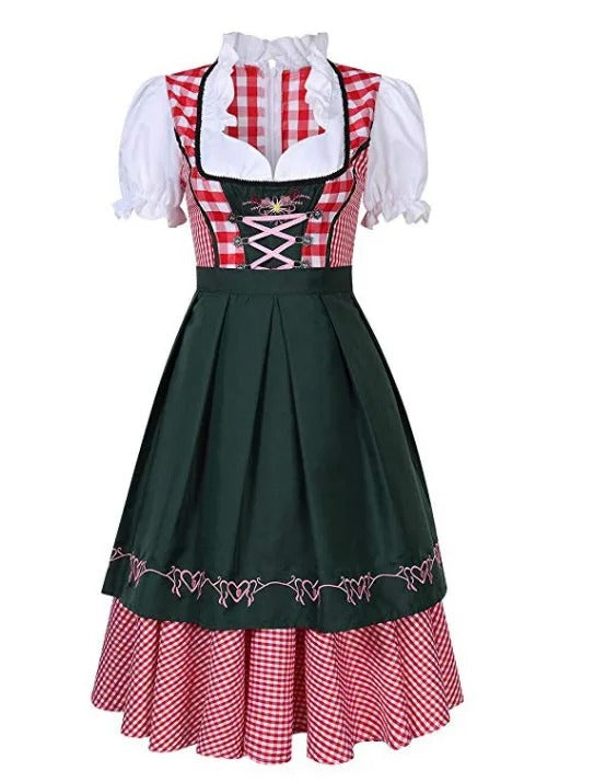 Janina - klassisches Oktoberfest-Dirndlkleid mit kariertem Rock