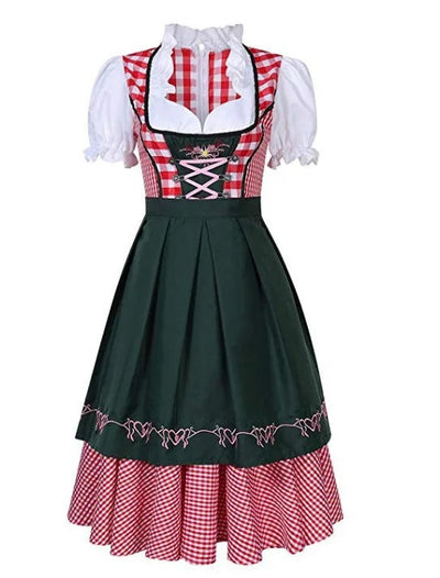 Janina - klassisches Oktoberfest-Dirndlkleid mit kariertem Rock