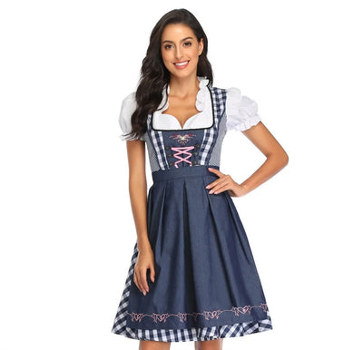 Janina - klassisches Oktoberfest-Dirndlkleid mit kariertem Rock