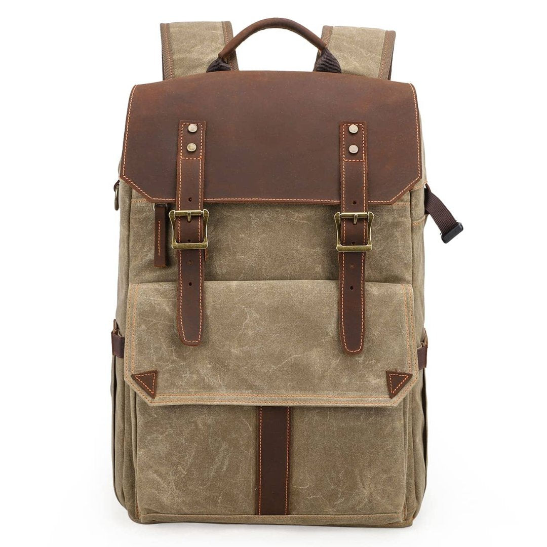 Zameroa | Herren Vintage Rucksack | Leinwand
