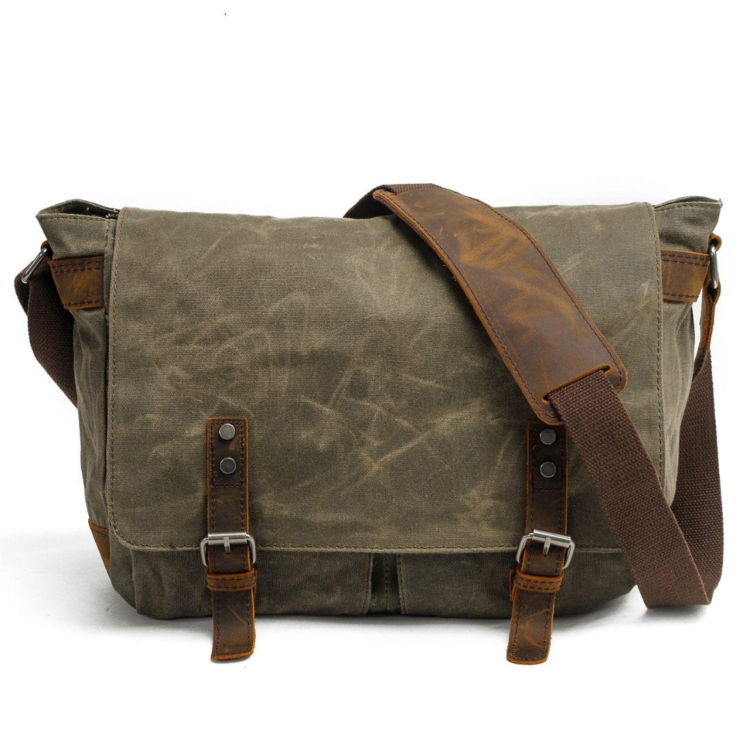 Robinam | Herren Leinwand Bote Tasche | Vintage