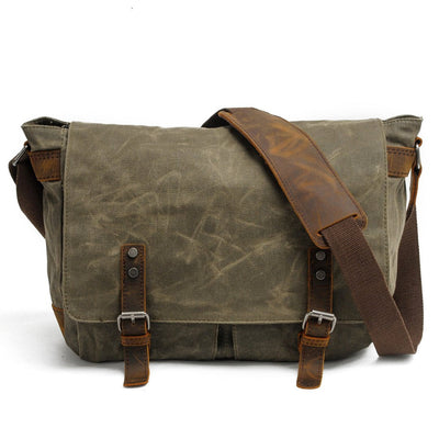 Robinam | Herren Leinwand Bote Tasche | Vintage