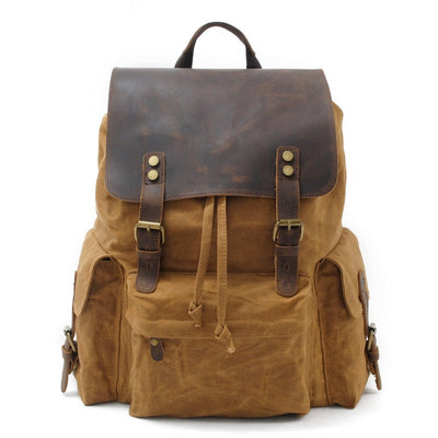 Michinet | Herren Vintage Draußen Rucksack | Leinwand