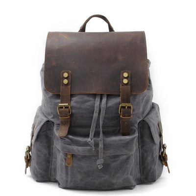 Michinet | Herren Vintage Draußen Rucksack | Leinwand